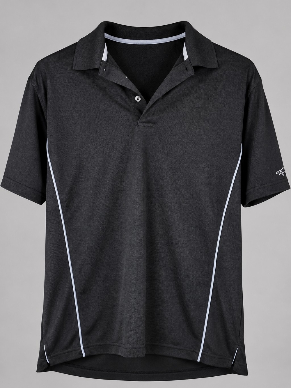 Greg Norman Shark for Tasso Elba Play Dry Men’s Golf Polo Black Size M - Picture 1 of 6